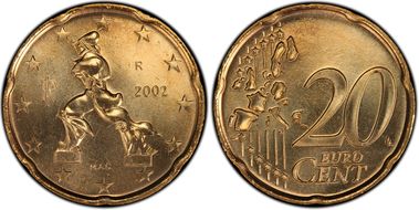 2002-R € 0.20 MS66