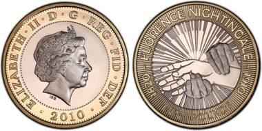 2010 £2 S-K25 Florence Nightingale PR69DCAM