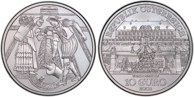 2003 € 10 Castle of Schloss Hof KM-3103 MS69