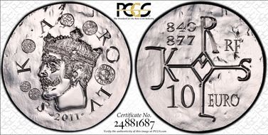2011 € 10 Charles II KM-1804 PR68