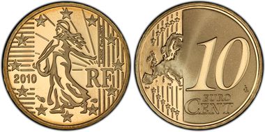 2010 € 0.10 PR69DCAM