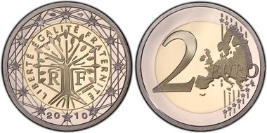 2010 € 2 PR69DCAM