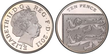 2011 10p S-F6 Silver PR69DCAM