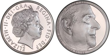 2011 £5 S-L23 Prince Philip Ag  90th Birthday PR69DCAM