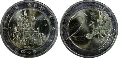 2012-D € 2 Bavaria MS64