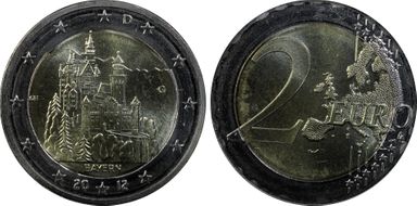 2012-G € 2 Bavaria MS65
