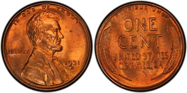1931-S 1C MS65RD