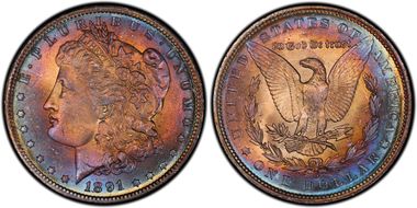 1891-O $1 MS64+