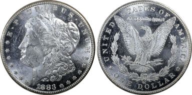 1883-CC $1 MS62PL