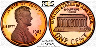 1983-S 1C PR64DCAM