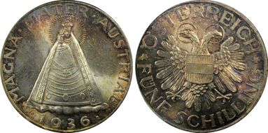 1936 5 Sch KM-2853 MS64