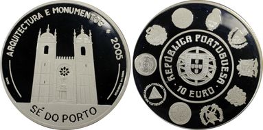 2005 € 10 Porto Cathedral Architecture PR69DCAM
