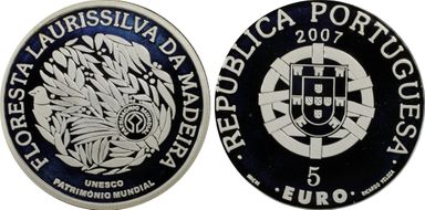 2007 € 5 Madeira Nature Park PR69DCAM