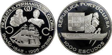 1996 1000 E Ferdinand II and Gloria KM-688a PR68DCAM