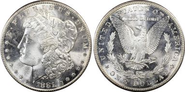 1881-S $1 MS67+