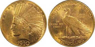 1910 $10 MS62