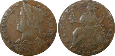 1788 CT 1/2P Draped Bust Left XF45BN