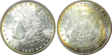 1887 $1 MS66+