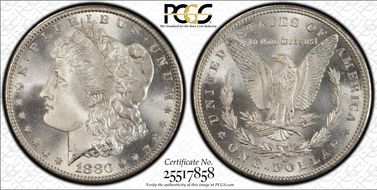 1880-S $1 MS67+