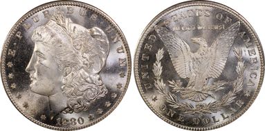 1880-S $1 MS67+