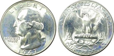 1947-D 25C MS67