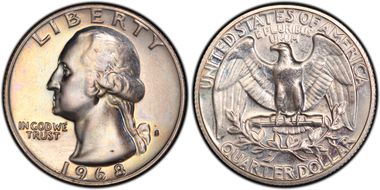 1968-S 25C DDO FS-101 PR64