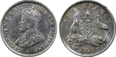 1923(m) 3D KM-24  Ag AU58