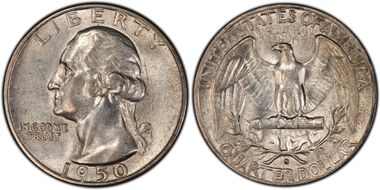 1950-S 25C DDR, FS-801 AU55