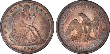 1839 50C Drapery XF45