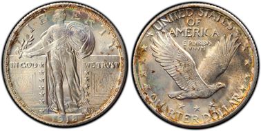 1918 25C MS68FH