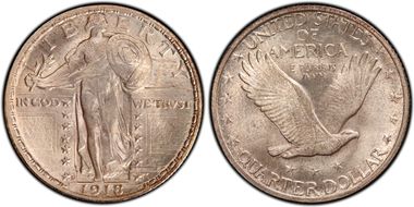 1918-D 25C MS67FH