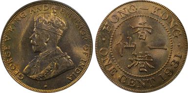 1931 1C KM-17 MS65RD