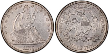 1872 50C AU58