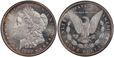 1880/79-O $1 VAM 4 Crossbar MS63DMPL