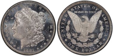 1881-O $1 MS64DMPL