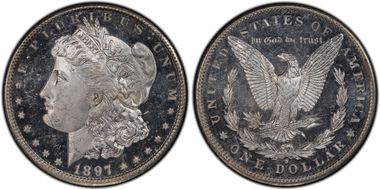 1897-S $1 MS64DMPL