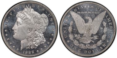 1888 $1 MS65DMPL