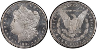 1880-CC $1 8/Low 7 MS65DMPL