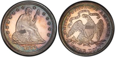 1886 25C PR63CAM