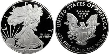 2012-W $1 Silver Eagle First Strike PR69DCAM