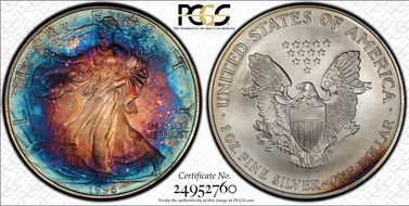1996 $1 Silver Eagle MS66