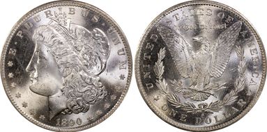 1890-S $1 MS65+
