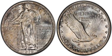 1919 25C MS65+ FH