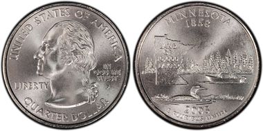2005-P 25C Minnesota - Satin Finish DDR-038 SP68