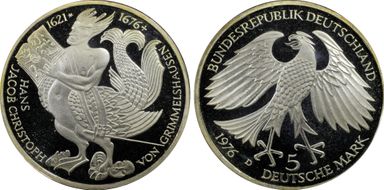 1976-D 5 Mk Grimmelshausen PR68DCAM