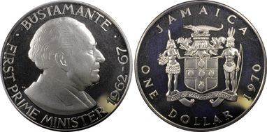 1970 $1 Bustamante PR69DCAM