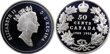 1998 50C 90th Anniversary PR69DCAM