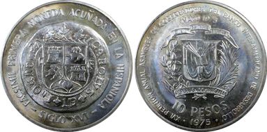 1975 10 Peso Bankers Conference MS67