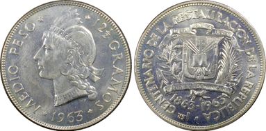 1963 1/2 P Restoration of the Republic MS65