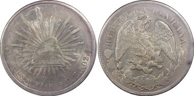 1899-Zs FZ Peso KM-409.3 AU55